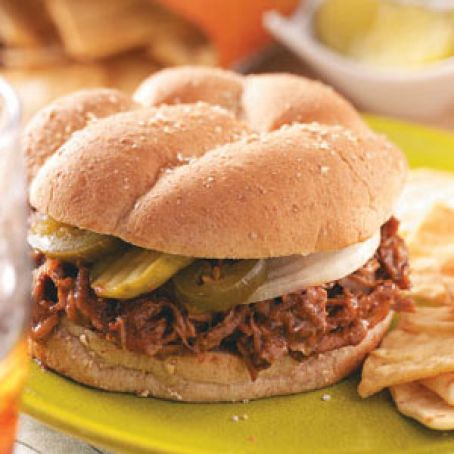 Barbecued Beef Sandwiches Recipe