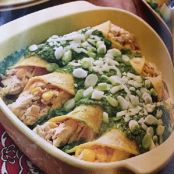 Chicken Enchiladas with Salsa Verde for 2