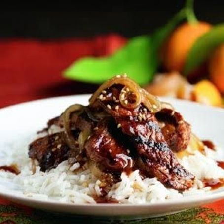 Mandarin Orange Flank Steak