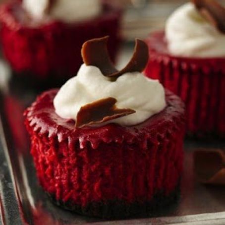 Mini Red Velvet Cheesecakes