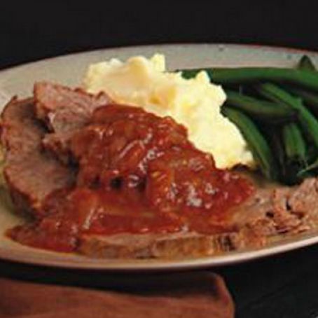 Brisket in Onion Gravy Recipe Slow-Cooked