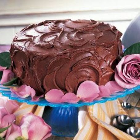 Fudgy Chocolate Birthday Cake