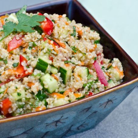 QUINOA-Thai Quinoa Salad with Fresh Herbs and Lime Vinaigrette