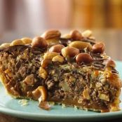 Salted Caramel-Chocolate-Peanut Butter Pie