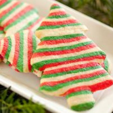 Striped Christmas Sugar Cookies