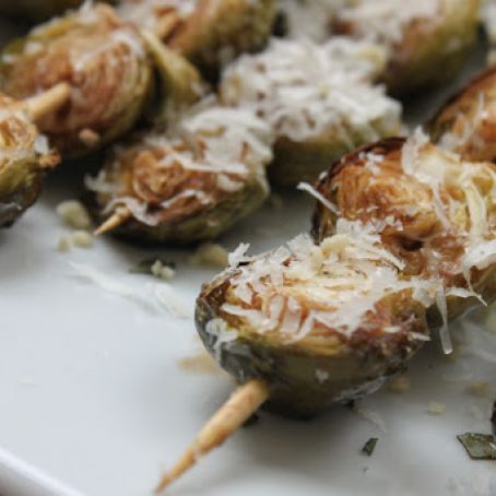 Balsamic-Roasted Brussels Sprouts on a Stick