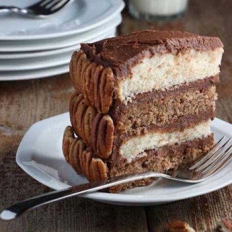 Layered Spice Cake with Fudgy Frosting