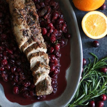 30 Minute Cranberry Orange Rosemary Pork Tenderloin - Spices in My DNA