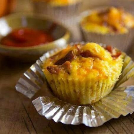 Bacon Breakfast Cupcakes