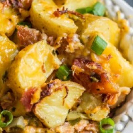 Slow Cooker Cheesy Bacon Ranch Potatoes
