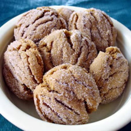 Molasses Peanut Butter Crinkles