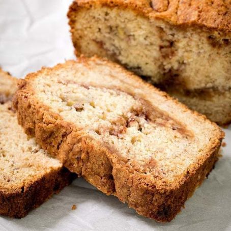 Cinnamon Swirl Banana Bread, GF