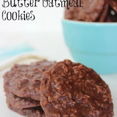 cookie - No Bake Chocolate Peanut Butter Oatmeal Cookies