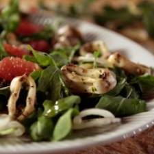 Grilled Calamari & Arugula Salad
