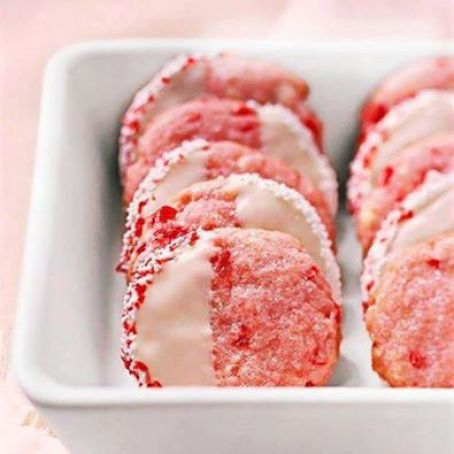 White-Chocolate Cherry Shortbread