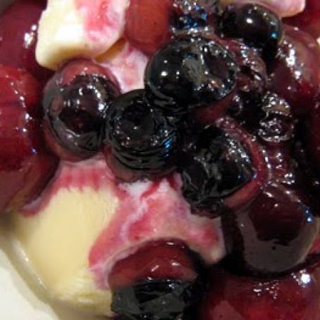 Sauteed Summer Fruit with Vanilla & Rum