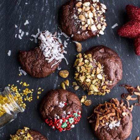 Triple Chocolate Truffle Cheesecake Cookies