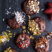 Triple Chocolate Truffle Cheesecake Cookies