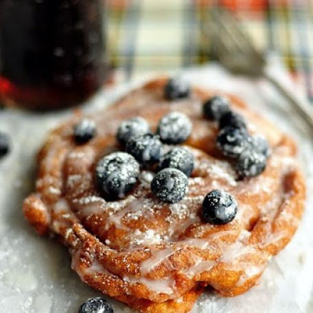 Glazed Root Beer Funnel Cakes