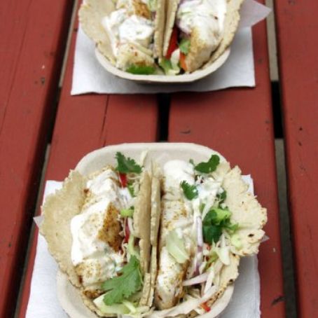 Grilled Halibut Tacos