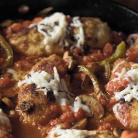 BRAISED CHICKEN WITH FIRE-ROASTED TOMATOES {american profile}