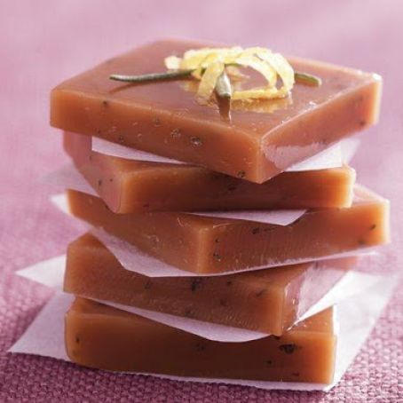 Lemon and Rosemary Caramels