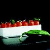 Tomato Cloud Terrine with Tomatoes and Genetic Basil