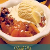 CrockPot Peach Cobbler