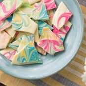 Painted White Chocolate Bark