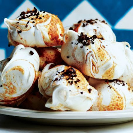 Hazelnut Butter and Coffee Meringues
