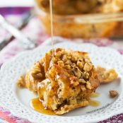 Overnight Eggnog French Toast Casserole