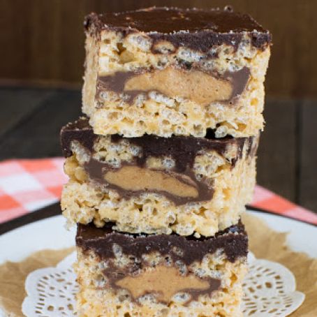 Rice Krispy Peanut Butter Cup Treats
