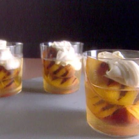 Grilled Peaches with Mascarpone Cheese