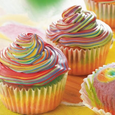 Tie-Dye Cupcakes