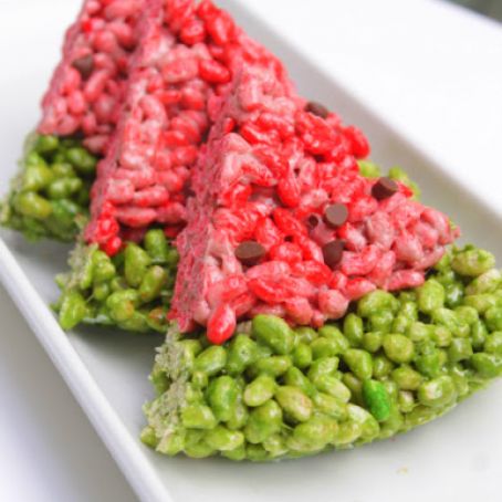 Watermelon Rice Krispies