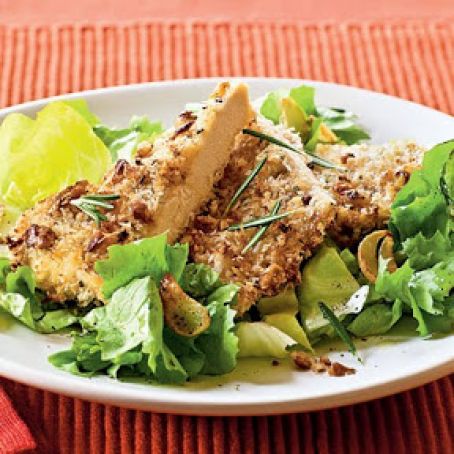 Walnut and Rosemary Oven Fried Chicken