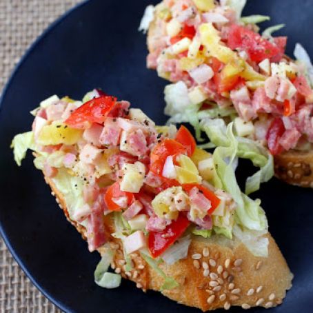 Italian Sub Bruschetta