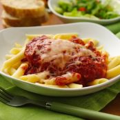 Slow Cooker Chicken Parmesan with Penne Pasta