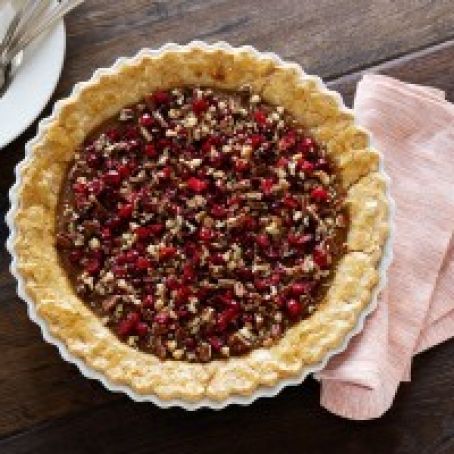Sweet Potato Pie with Crunchy Cranberry Topping