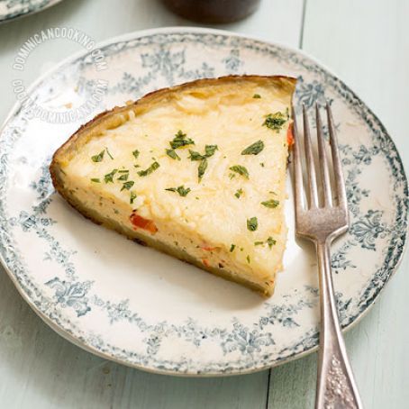 Plantain and Cheese Breakfast Tart