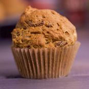 Pumpkin Spice Raisin and Walnut Muffins