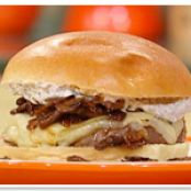 Worcestershire Burgers with Swiss, Mushrooms & Ranch Dressing