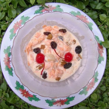 ENSALADA DE MANZANA NAVIDEÑA CON DURAZNO