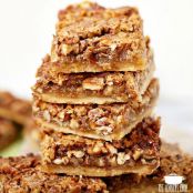 Easy Southern Pecan Pie Bars with Shortbread Crust