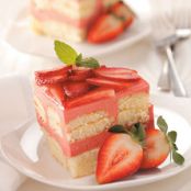 Strawberry Rhubarb Torte Recipe