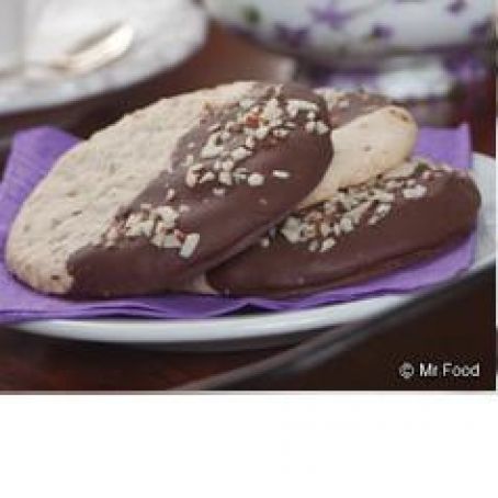 Chocolate-Dipped Almond Cookies