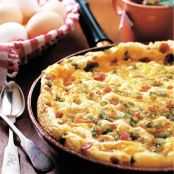 Frittata with Ham & Green Peppers