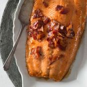 Salmon with Maple Brown Sugar and Bacon