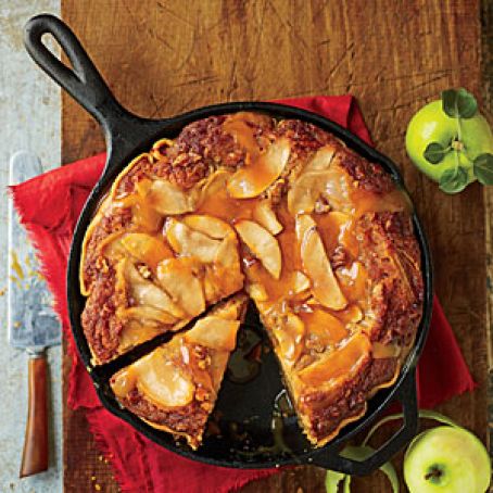 Caramel Apple Blondie Pie