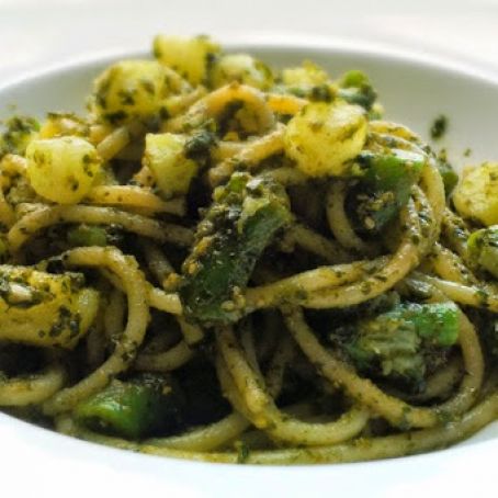 Potato & Green Bean Pesto Pasta
